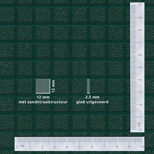 GIAN 2s Strukturmatrize Quadrat mit Sandstrahl Beton, Antirutsch, Struktur, Profil, Treppe, Treppennase, Podest, Galerie, Balkon