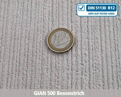 gian500 Besenstrich Beton, Antirutsch, Struktur, Profil, Treppe, Treppennase
