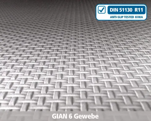 gian6 Strukturmatrize Gewebe Beton, Antirutsch, Struktur, Profil, Treppe, Treppennase