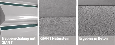 GIAN T800, Treppennase, Naturstein, Beton, Antirutsch, Struktur, Matrize, Treppe, Podest, Galerie, Balkon, Brücke, Bahnsteig, Fliese, Fassade, Stufenstruktur, Stufenstrukturen, Betonstruktur, Fassadenmatrize, Stufe, Betonstrukturen, Fassadenstrukturen